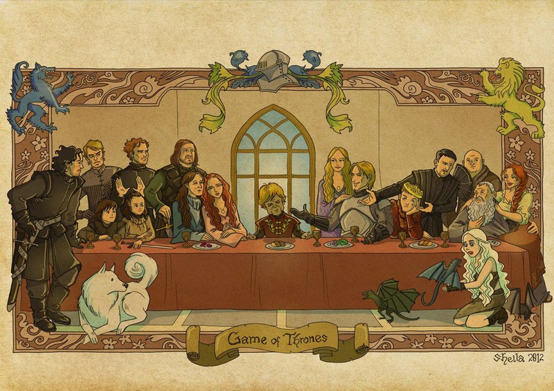 Illustration for article titled Tyrion plays Jesus in the Game of Thrones Last Supper